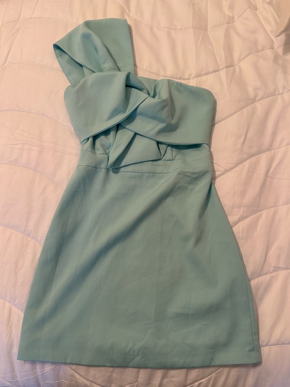 DO+BE One-Shoulder Mint Green Cocktail Dress